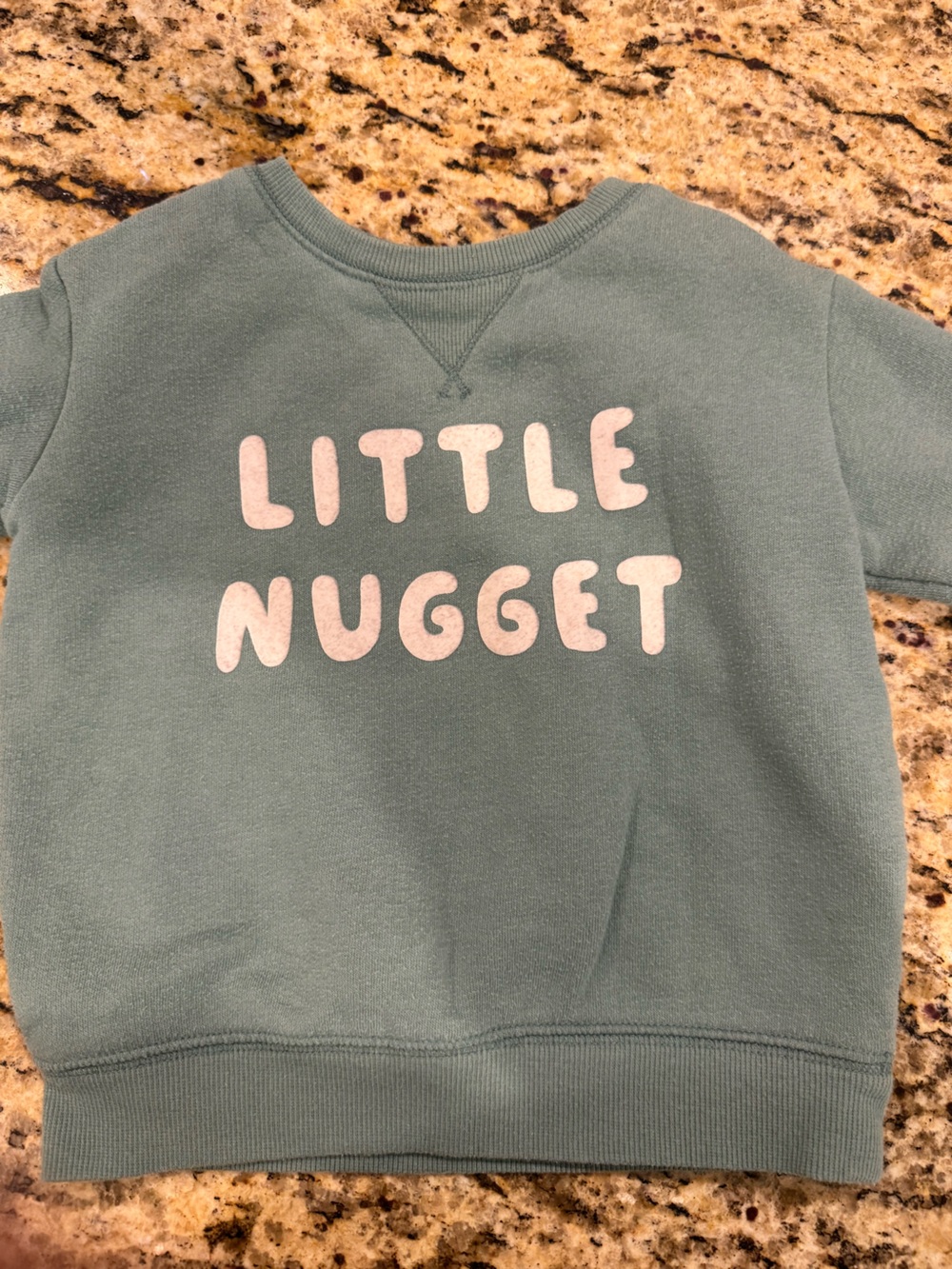 jumping beans Little Nugget Sweatshirt in Teal with White Lettering